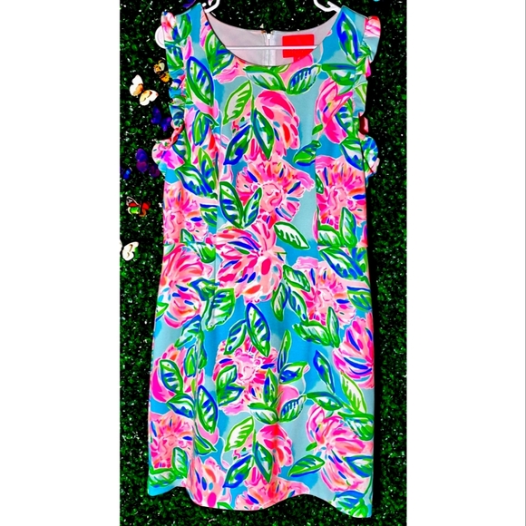 Lilly Pulitzer Dresses & Skirts - Lily Pulitzer Carmelisa Shift Dress Totally Blossom Print Size 12
